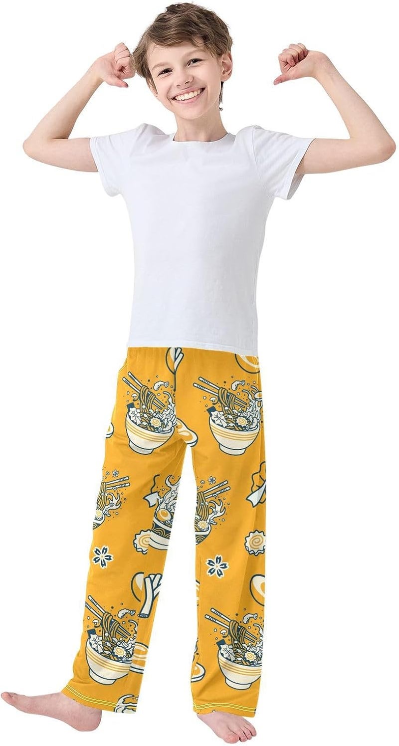 Krafig Pajama Pants Long Pj Pants Soft Elastic Waist Pajama Bottoms Lounge Pants - Image 2